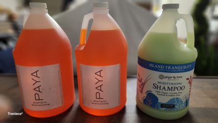 NEW PAYA & ISLAND TRANQUILITY SHAMPOO, GALLON SIZES.