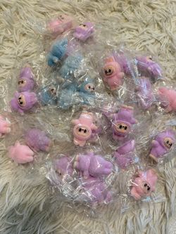 50 Piece Labubu Flocked Toy Lot Bulk