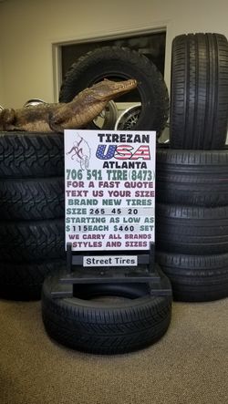 265 45 20 BRAND NEW TIRE TIRES $115 EACH $460 SET