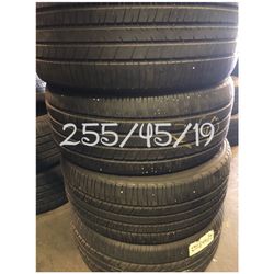 Used tires for sale 255/45/19 $240 all four free installation and balancing