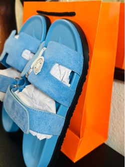 Hermes suede size 38 blue