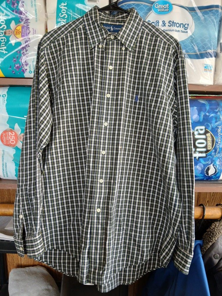 Ralph Lauren Polo Casual Dress Shirt Medium