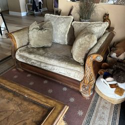2 Matching Love Seats And Coffee Table