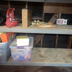 Four Shelf Storage Shelf , Still Frames With Wood Planks In Between