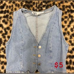 Zara jean vest 