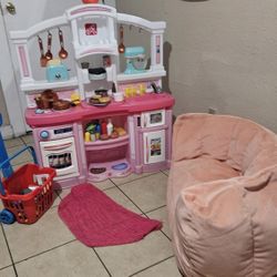 Sted 2 Kitchen And Dishes And Sofa 