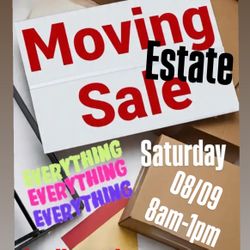 Moving Estate Sale - Saturday 8/9 (8am-1pm)