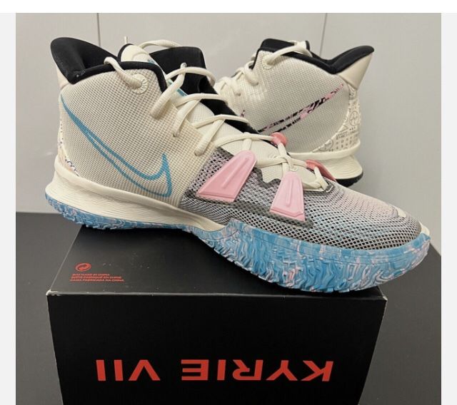 New KYRIE EP Pale Ivory Chlorine Blue Black Shoes Women's SZ