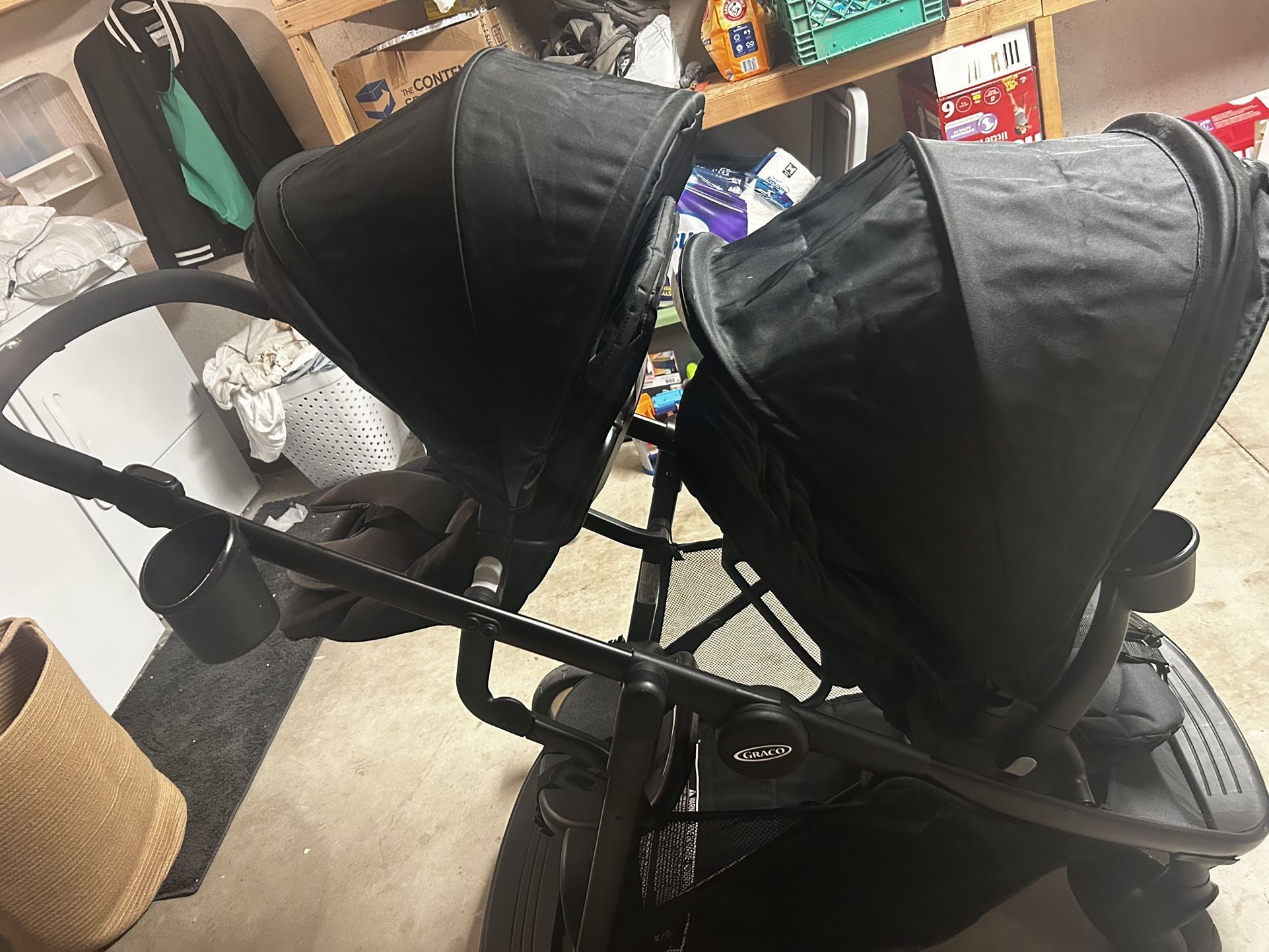 Double Stroller Black