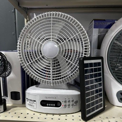 Rechargeable Solar Fan