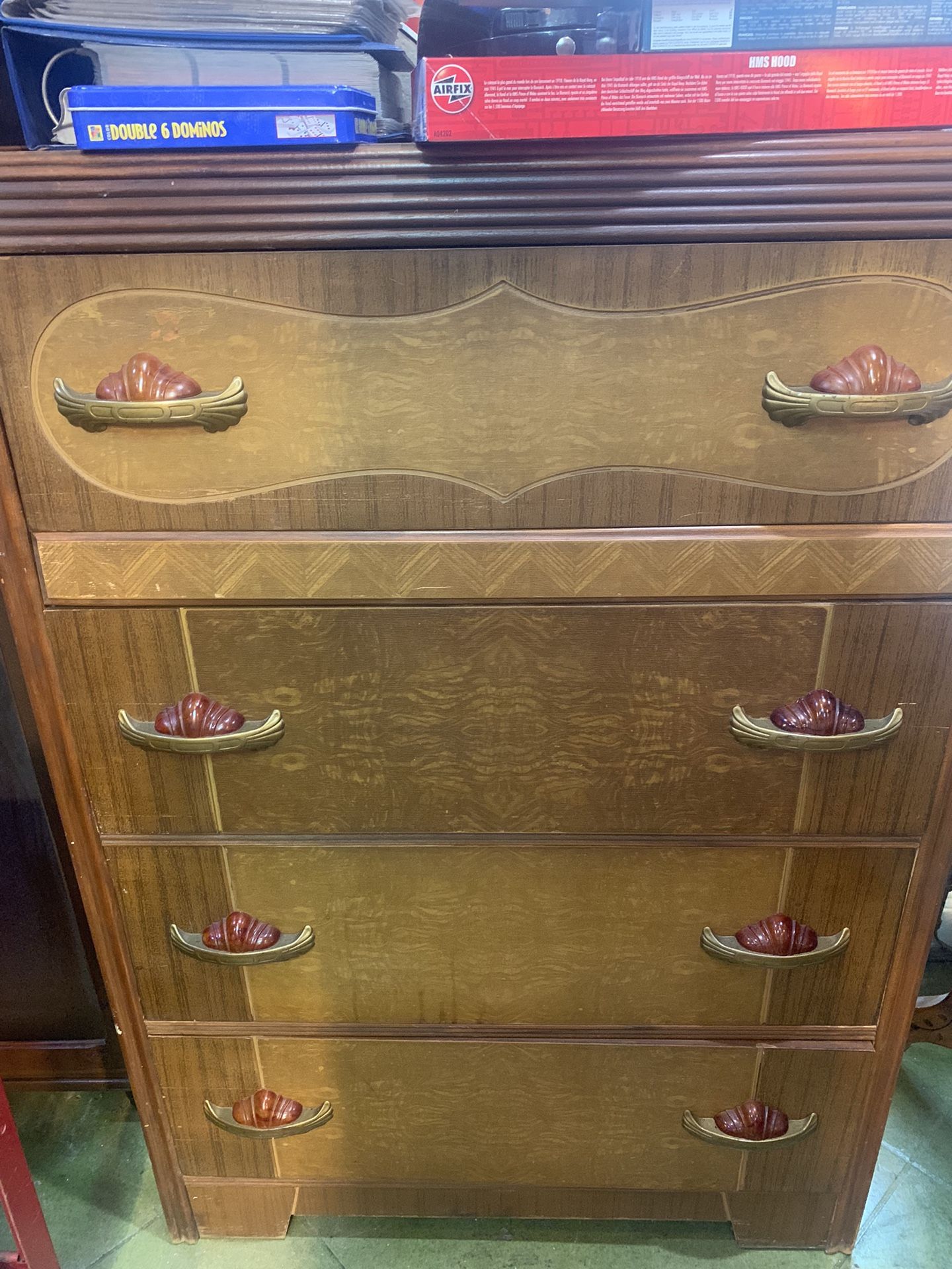 32x17x48 antique vintage dresser chest of drawers.  165.00.  Johanna at Antiques and More. Located at 316b Main Street Buda. Antiques vintage retro fu