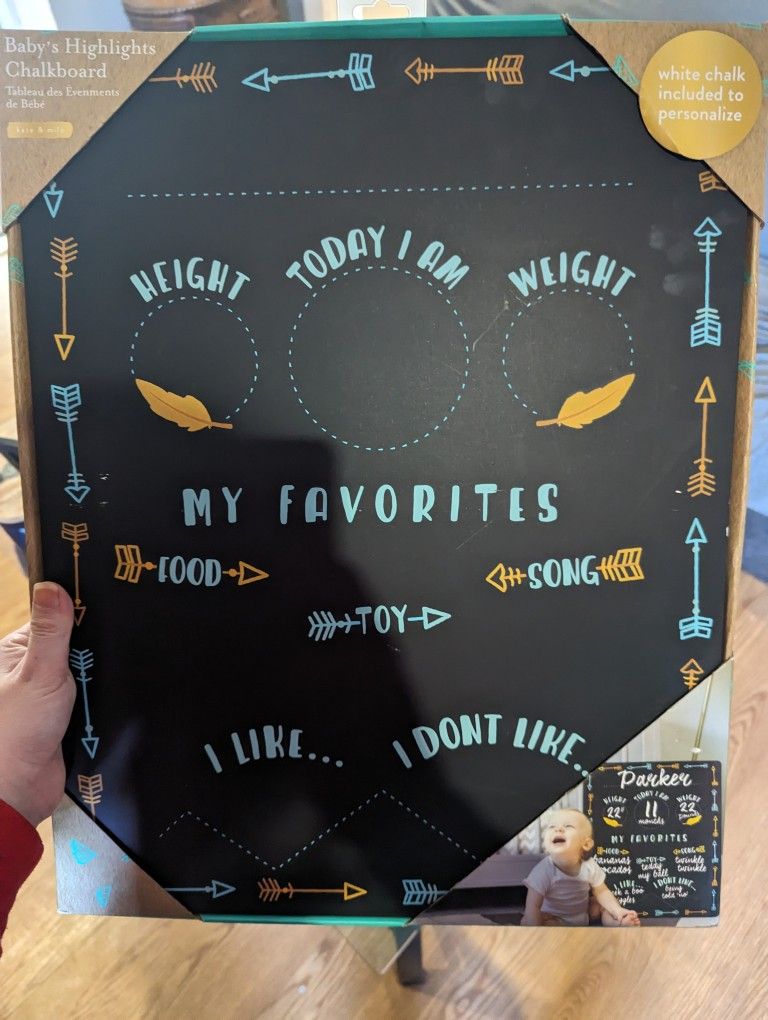 Baby Highlights Chalkboard 