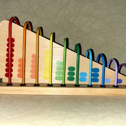 Kid’s Educational Addition & Subtraction Abacus Wooden Toy For Ages 3 Yrs And Up
