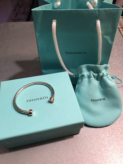 Tiffany & Co. Please Return To Rose Silver Bracelet