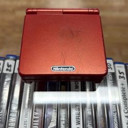 Nintendo SP Red AGS-001 W/ Charger