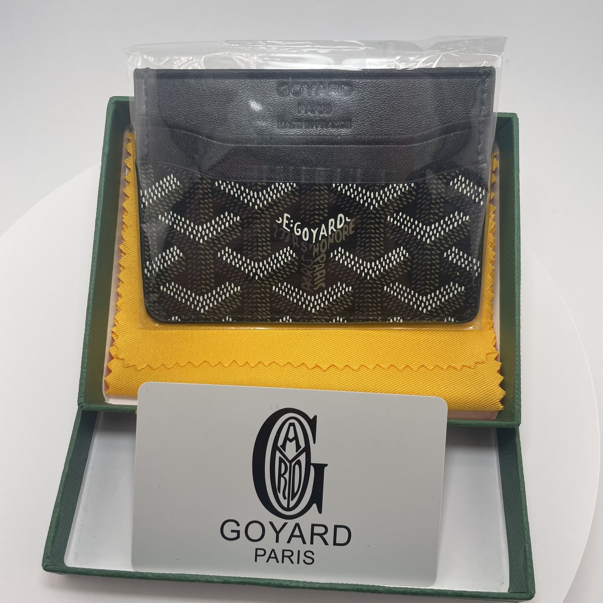 GOYARD Saint-Sulpice Card Wallet in Black