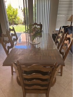 Table and chairs