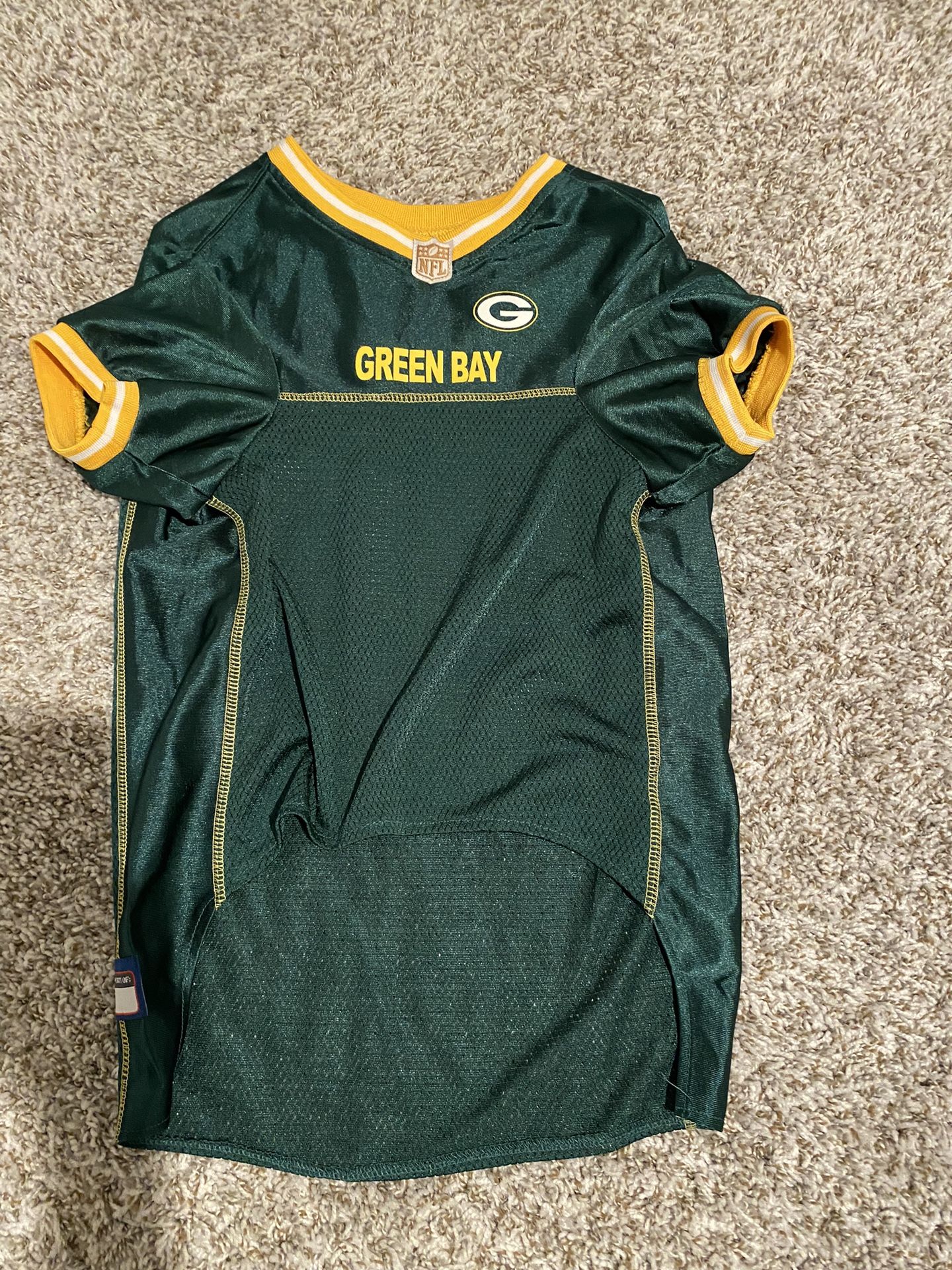 Green Bay Packers dog jersey