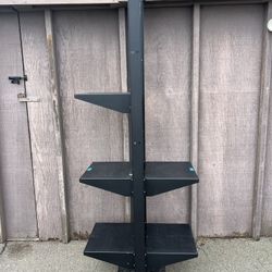 Metal Tower With Shelves 