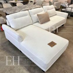 White Or Grey Boucle Sofa Sectional 