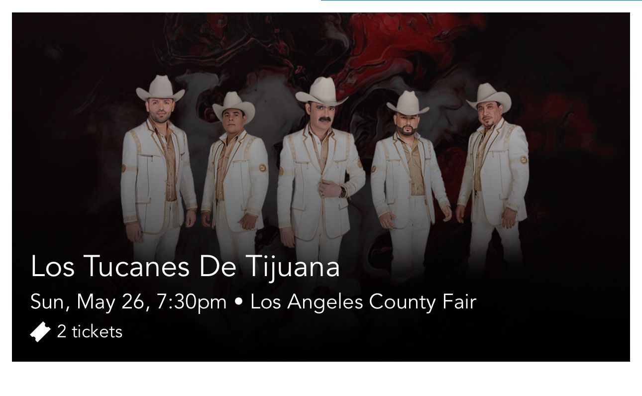 Los Tucanes De Tijuana at LA County Fair Tickets 
