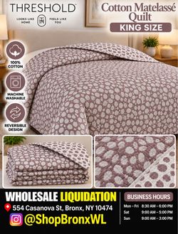 Threshold Cotton Matelassé Quilt King Size