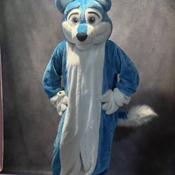 blue wolf costume for adults