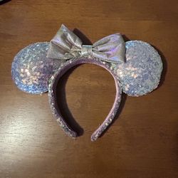 Disney Ears Lavender Silver 