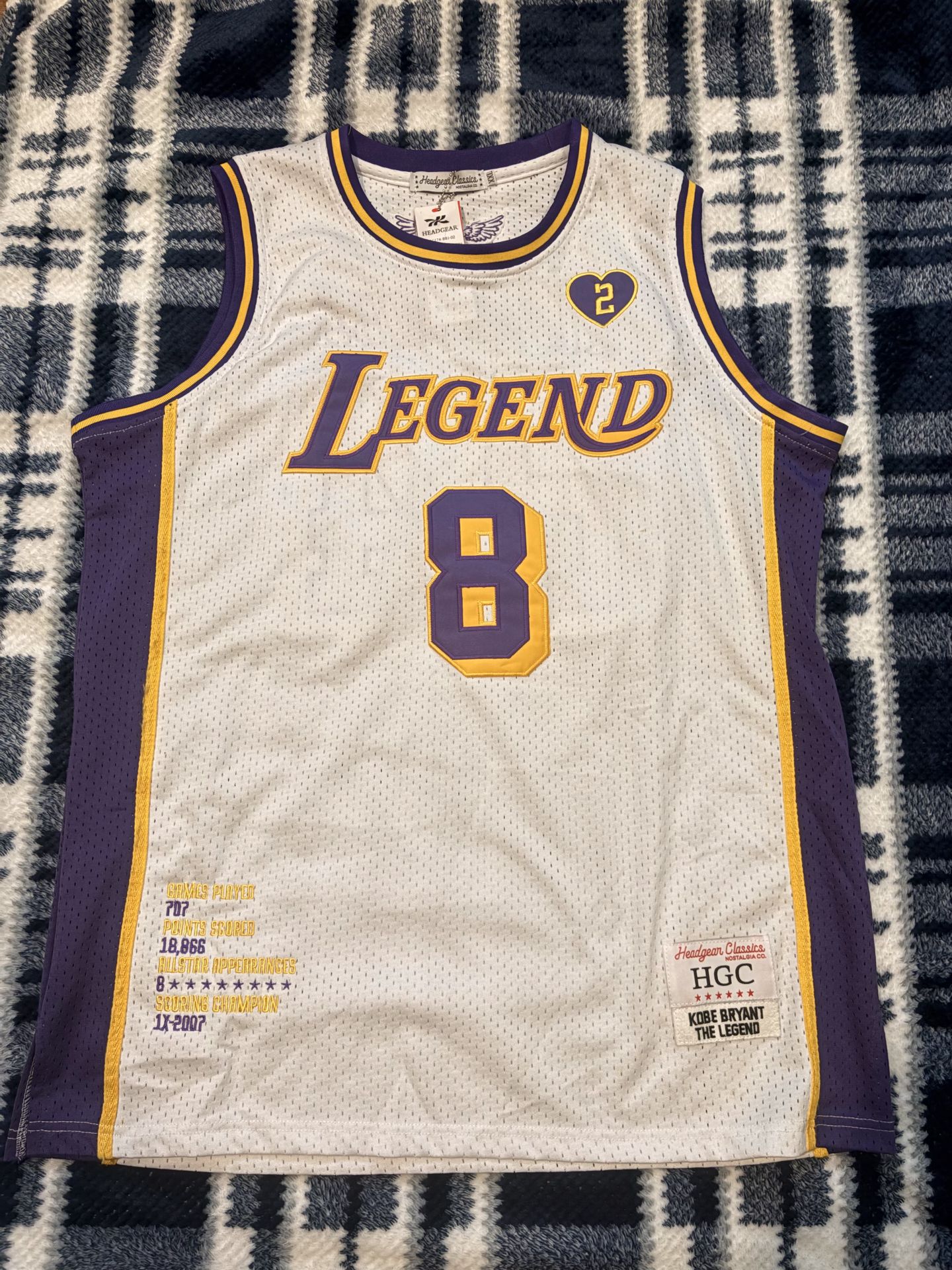 Kobe Bryant “Legend” Jersey 2XL – Lakers Colors – Clean