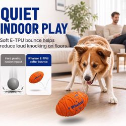 Whaleon Interactive Dog Ball – Rechargeable Football Toy