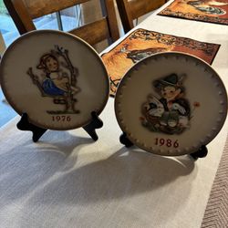 Set of Two Collector Hummel Plates 