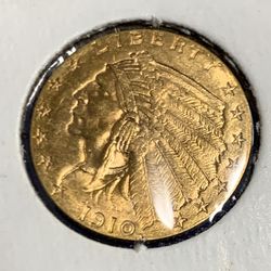 1910 $2.50  Indian Head US Gold Coin ~ OBO