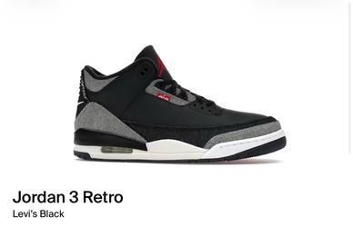 Jordan 3 Levi’s Black
