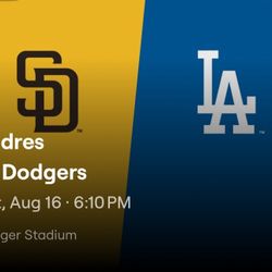 Padres @ Dodgers ( Saturday Game Bobble Head Night Field Level ) 