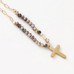 N204- Vintage Boho Cross Necklace!
