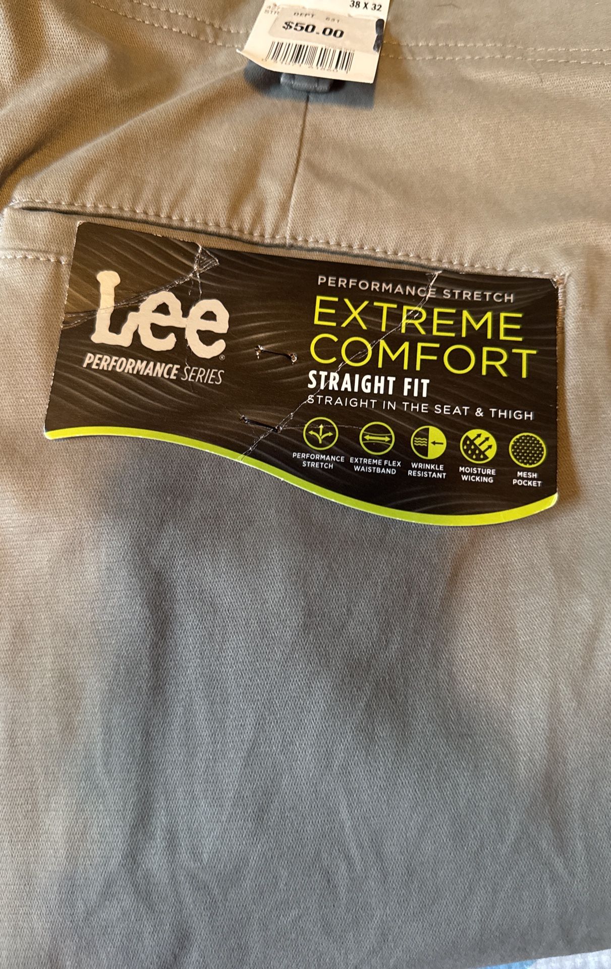Lee Extreme Comfort Khakis NWT