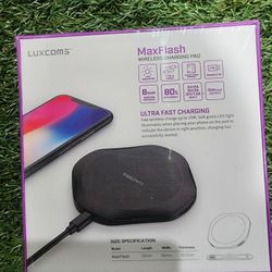 LUXCOMS Wireless Charger, Qi-Certified 15W Max Wireless Charging Pad Compatible With IPhone 11/11 Pro/11 Pro Max/XS MAX/XR/XS/8 Plus, Galaxy Note 10/N