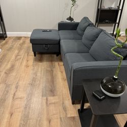 Dark Gray Medium Sectional Sofa 
