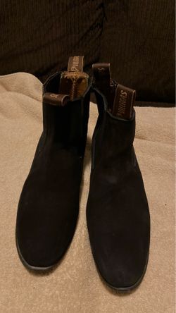 Kids leather and suede boots