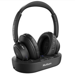 Wireless Headphone for TV with Transmitter Charging Base, Wireless TV Headphone for Senior