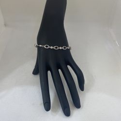 10KT White Gold Diamond Bracelet 