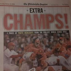 Phillies World Series Newspaper 2008/1980