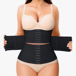 SMALL Waist Trainer for Women Corset Shapewear Tummy Control Segmented Waist Cincher Postpartum Faja Body Shaper