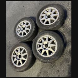 4 - 185/60r14 4x4.5 4x114.3 Stock Nissan Sentra 240sx Accord Wheels Rims Tires!!!!