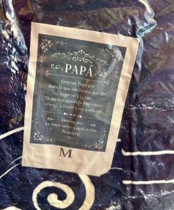 New Papa Thank You Throw Blanket. Great Gift! (Spanish )