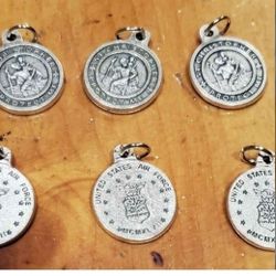 10 Vintage Navy Pendants