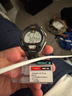 Black and gray Timex unisex Athletic sport  watch