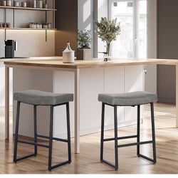 Brand New Grey Bar Stools In Original Box