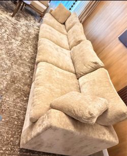 Couche for Living Room, 134" Convertible Love Seat, 4 Seater Modular Sectional Sofa, Deep Seater Furniture Sets.