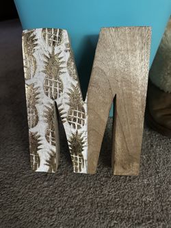 Wooden Letter M